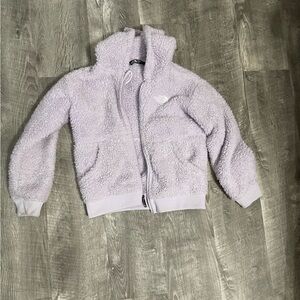 Cozy North Face Lavender Kids Fleece Jacket